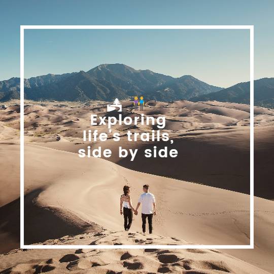 Couple In Desert Life Love Instagram Post