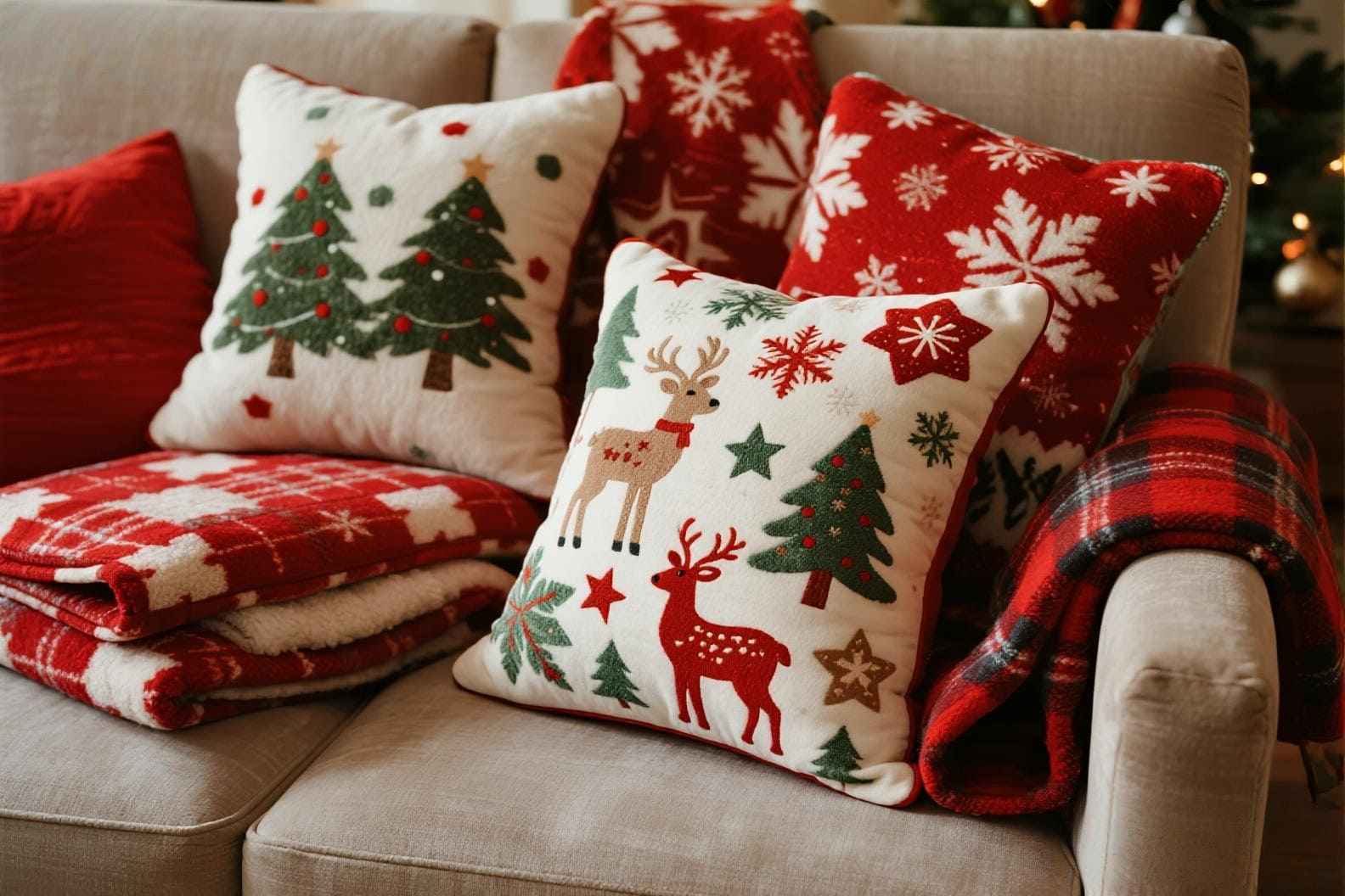 Coussins et plaids à thème