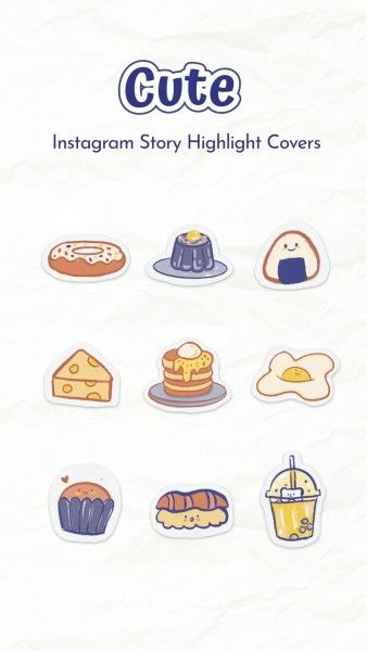 Cute Sweet Food Instagram Highlight Cover