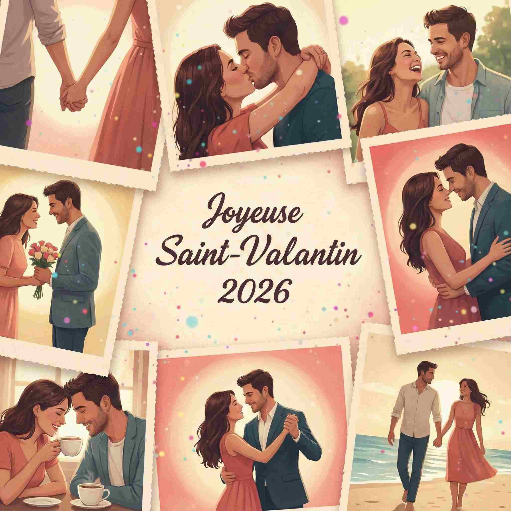 Dessin Saint-Valentin 2026 plein de souvenirs d'amour
