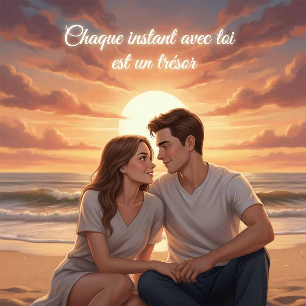 Dessin St-Valentin avec photo de couple