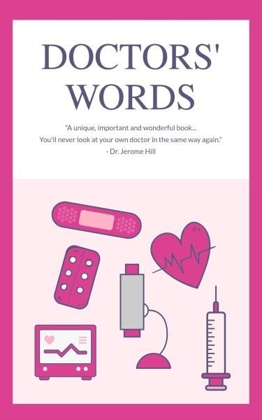 doctor words book cover template