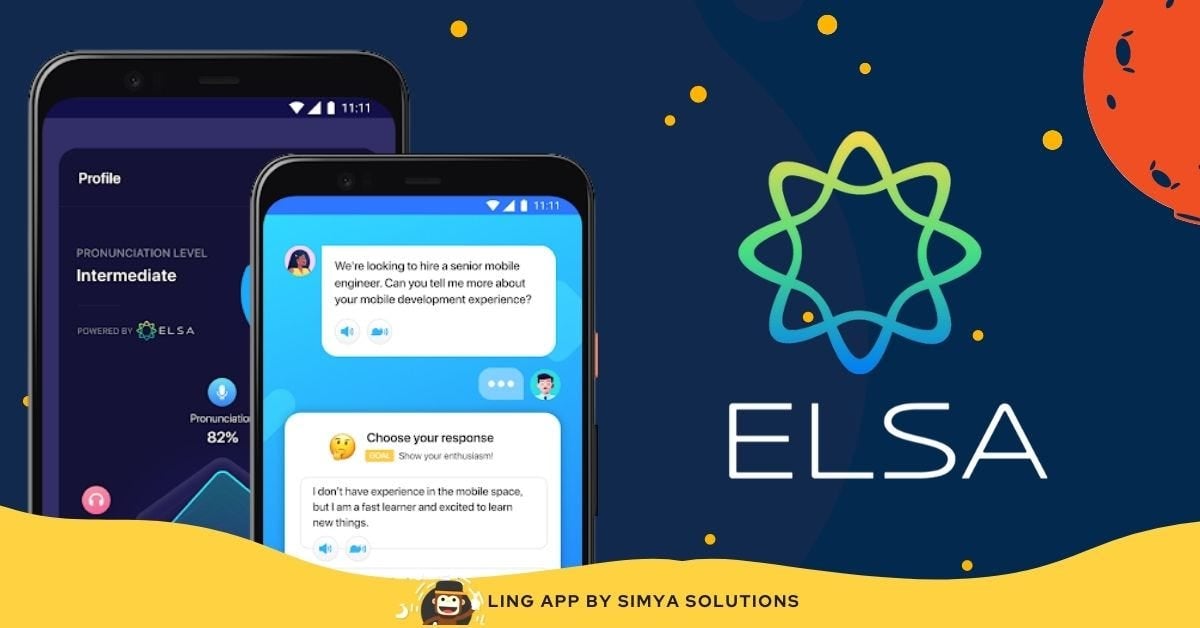 Elsa Speak's app interface