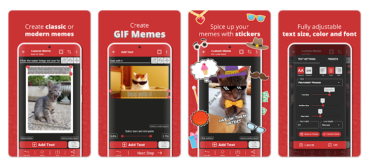 Features of the Meme Generator app