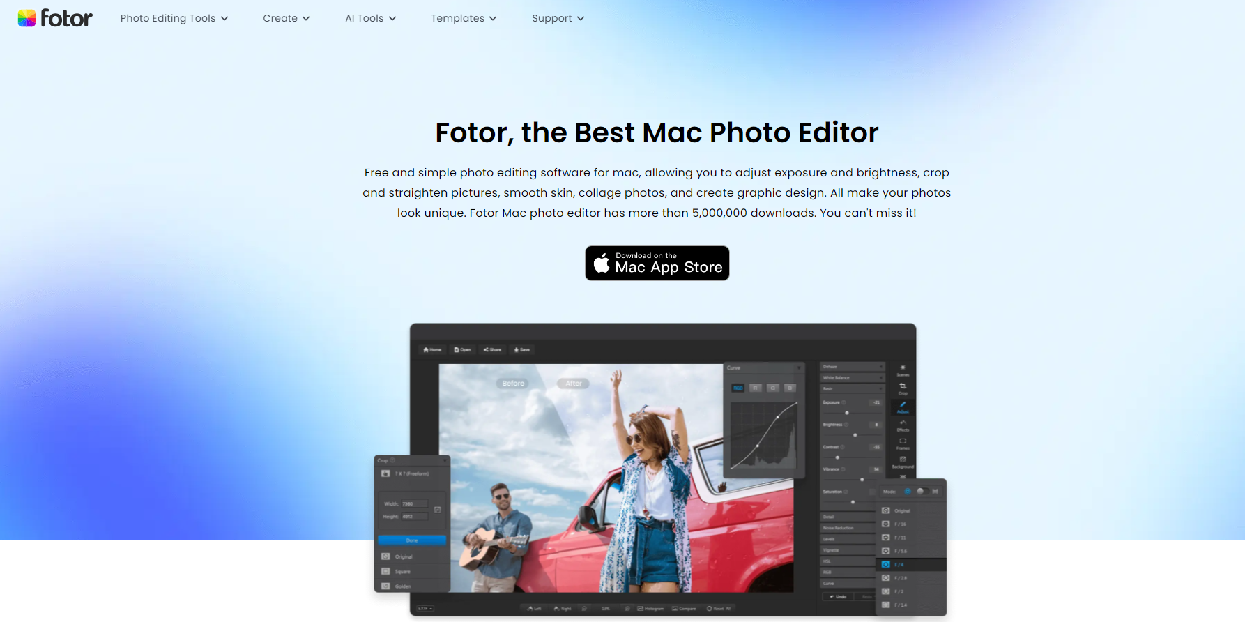 Fotor photo editor for Mac
