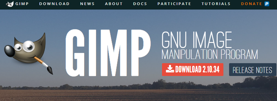 GIMP webpage