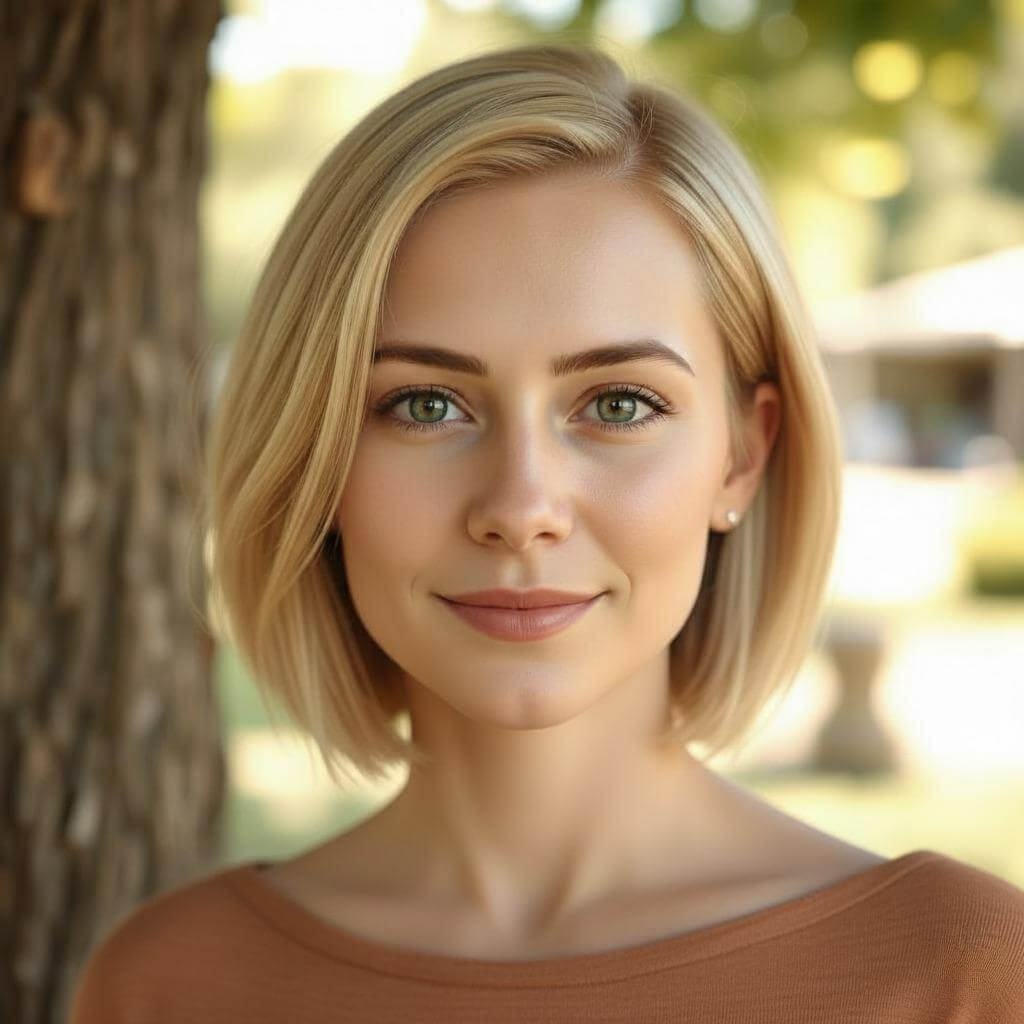 Golden Platin mit kurzen Haaren