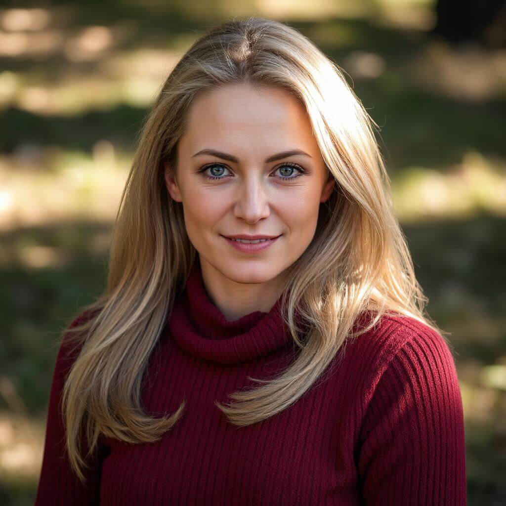 Golden Platin mit langen Haaren