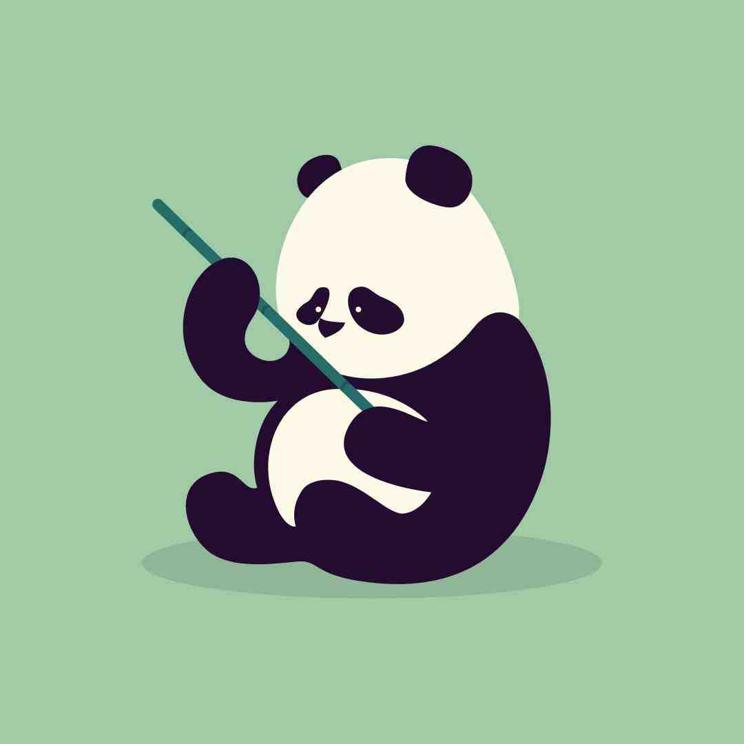 Green Cartoon Panda Cute Discord PFP