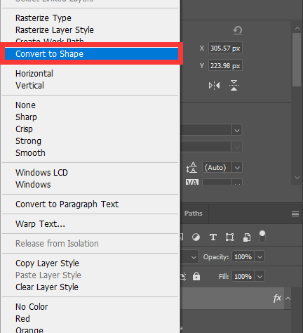 How to Outline Text as a Vector step1