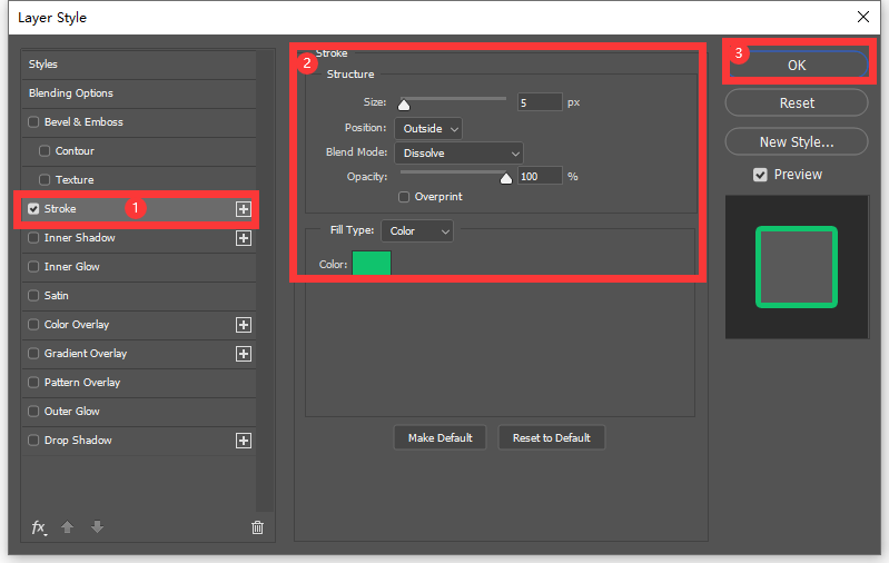 How to Outline Text in Photoshop step3