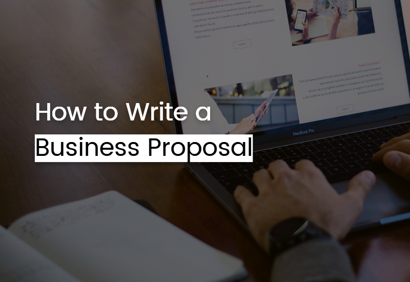 How to write a business proposal banner
