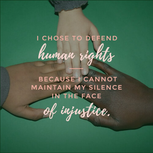 Human Right Quote for Instagram Post