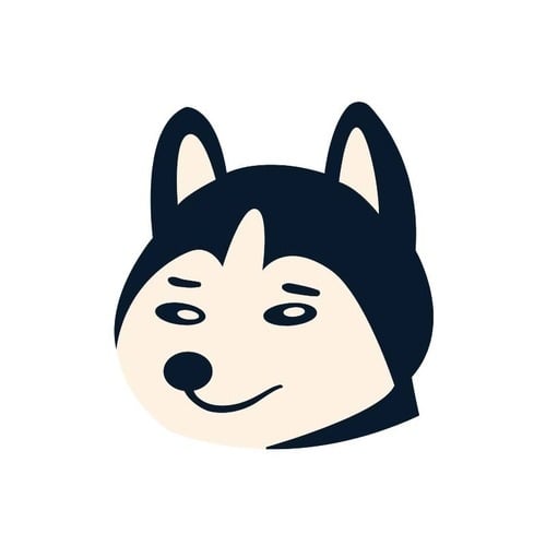 Huskie With a Disparaging Facial Expression Funny Discord PFP