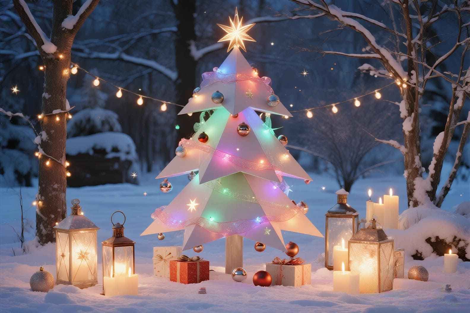 Idée de déco sapin de Noël créatif