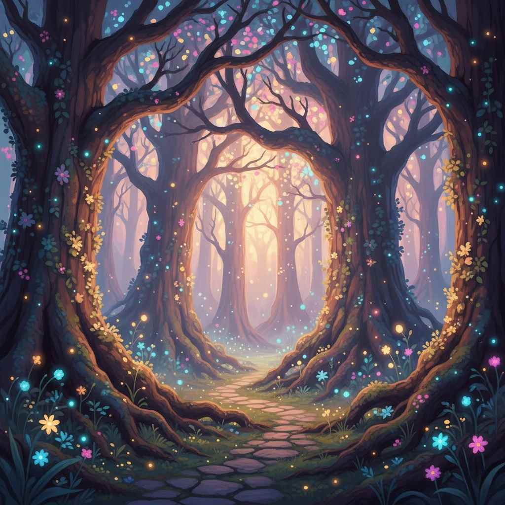 Image générée à partir du prompt avec une série de mots