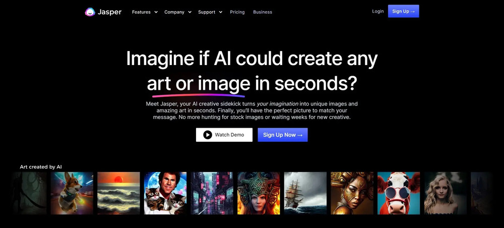 Jasper AI art image generator