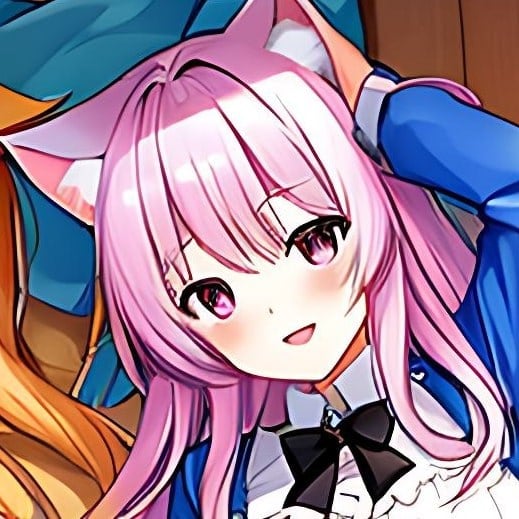 Anime girl with pink hair - Discord Pfp