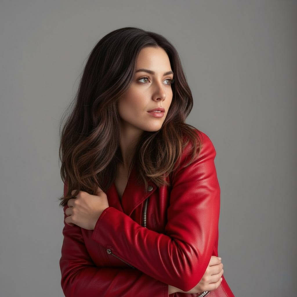 Mocha Mousse mit mittlangen Haaren