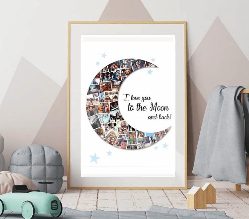 Moon photo collage ideas