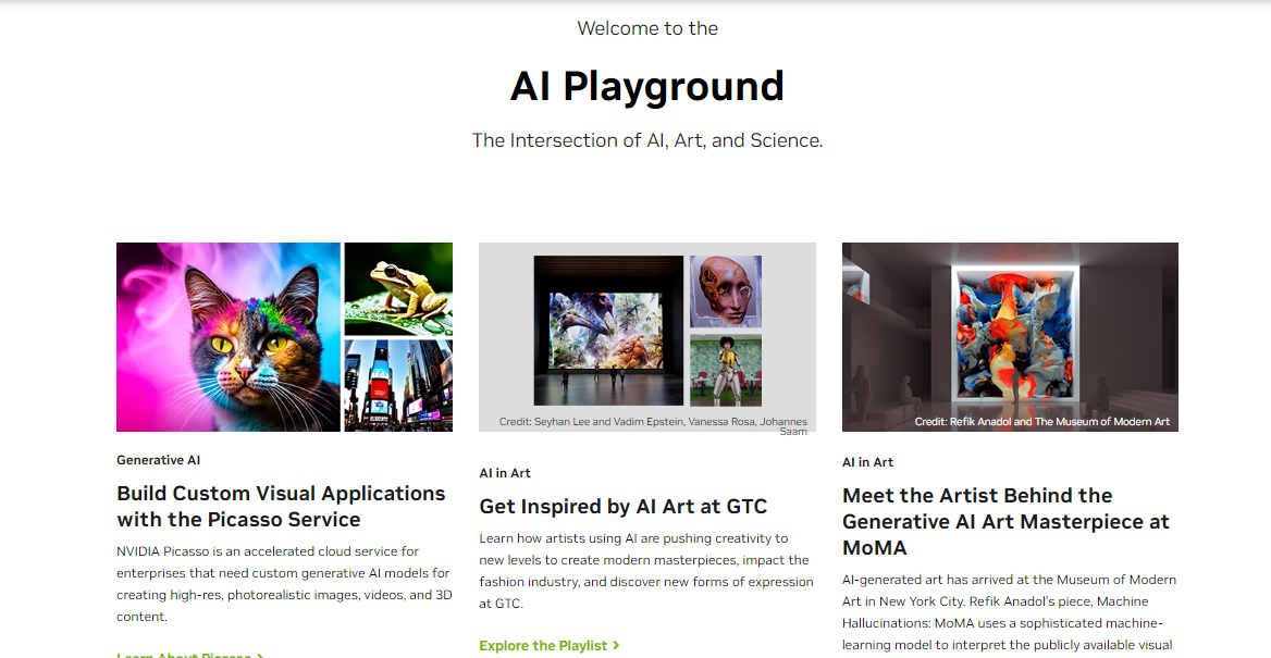 NVIDIA AI Playground