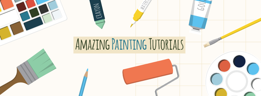 Painting Tutorials Facebook Cover Template