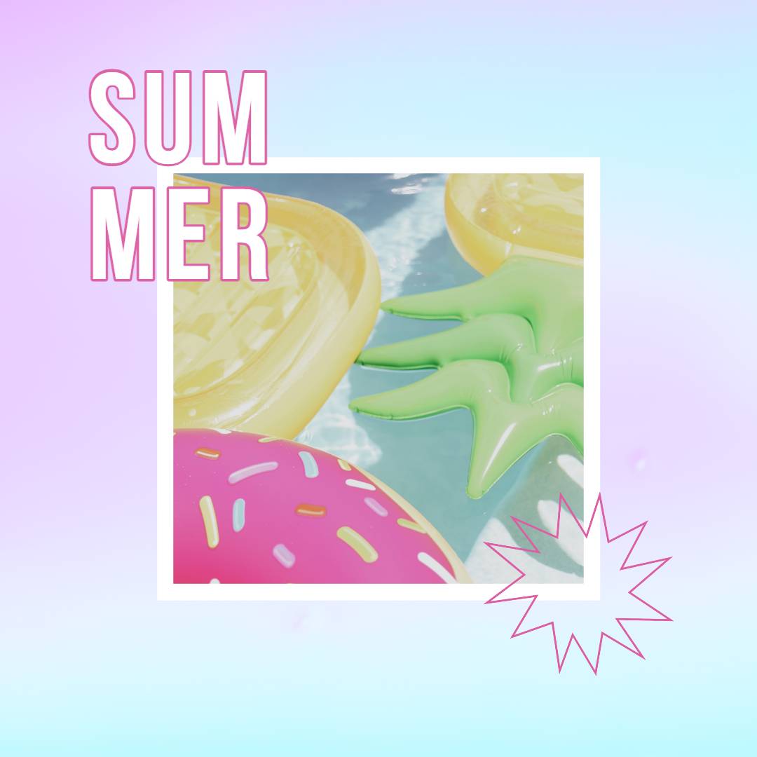 Pastel Gradient Simple Summer Holiday Instagram Post from Fotor