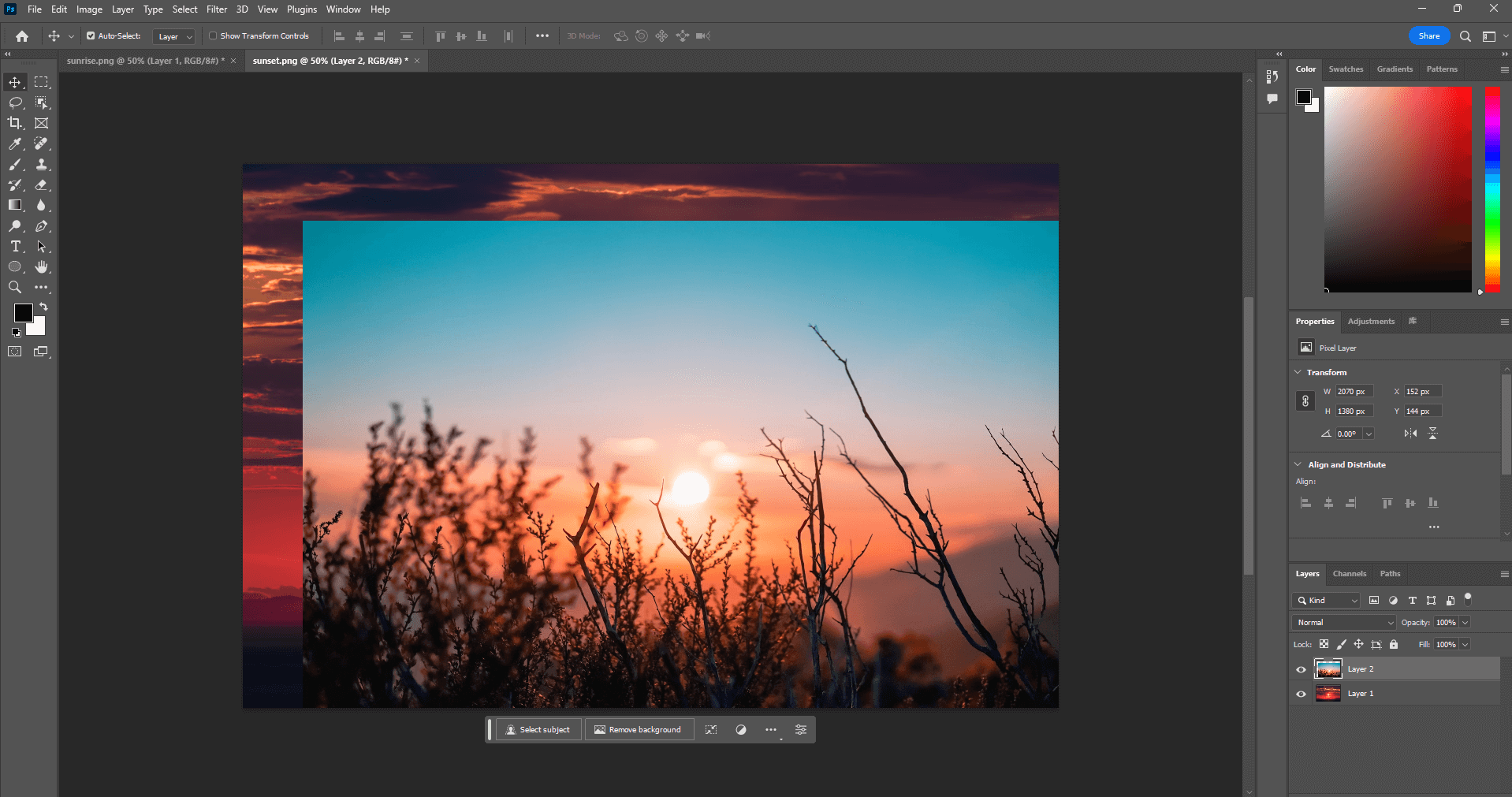 add an image in photoshop by copying and pasting