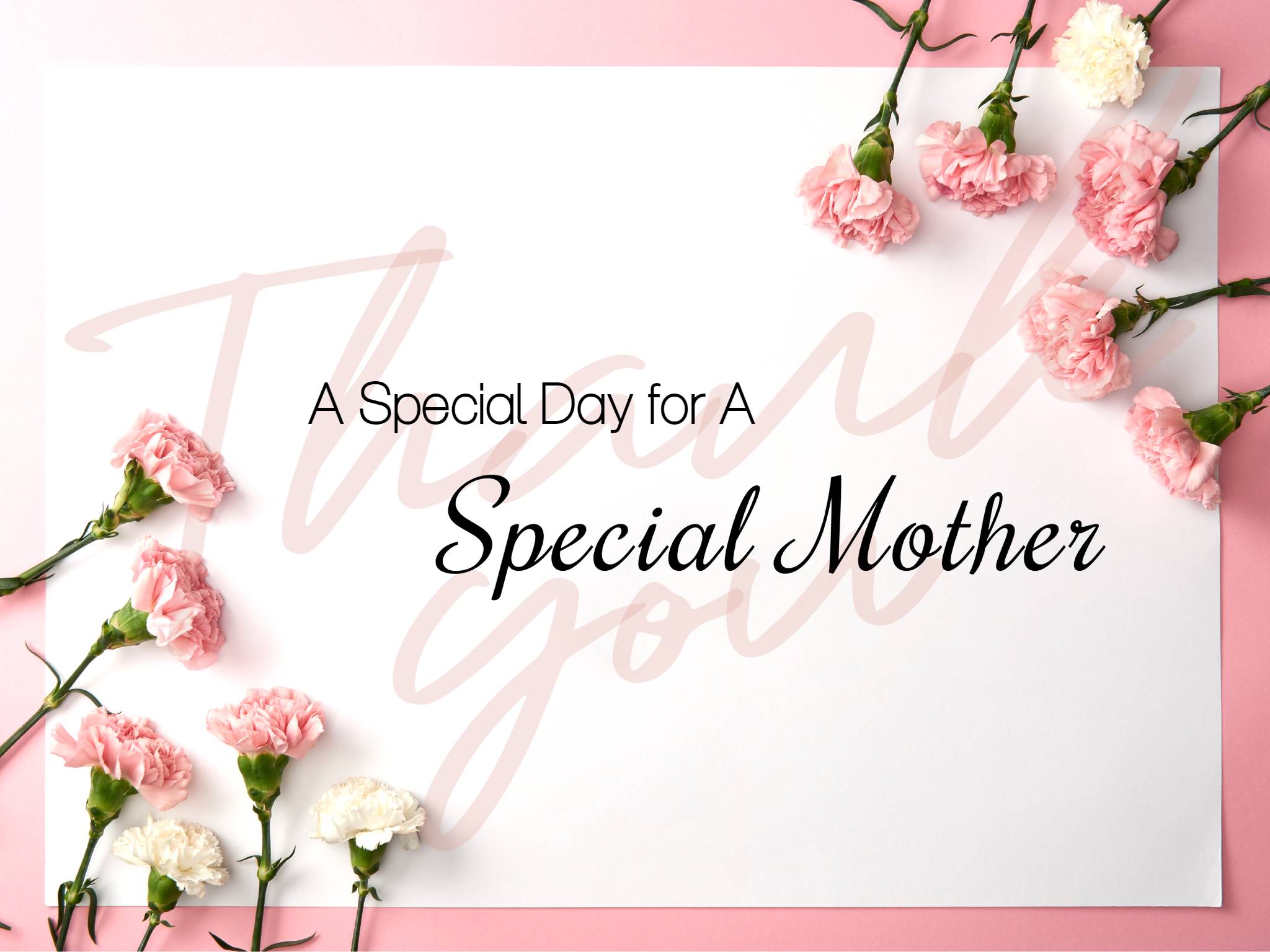 Pink Floral Mother's Day Greeting