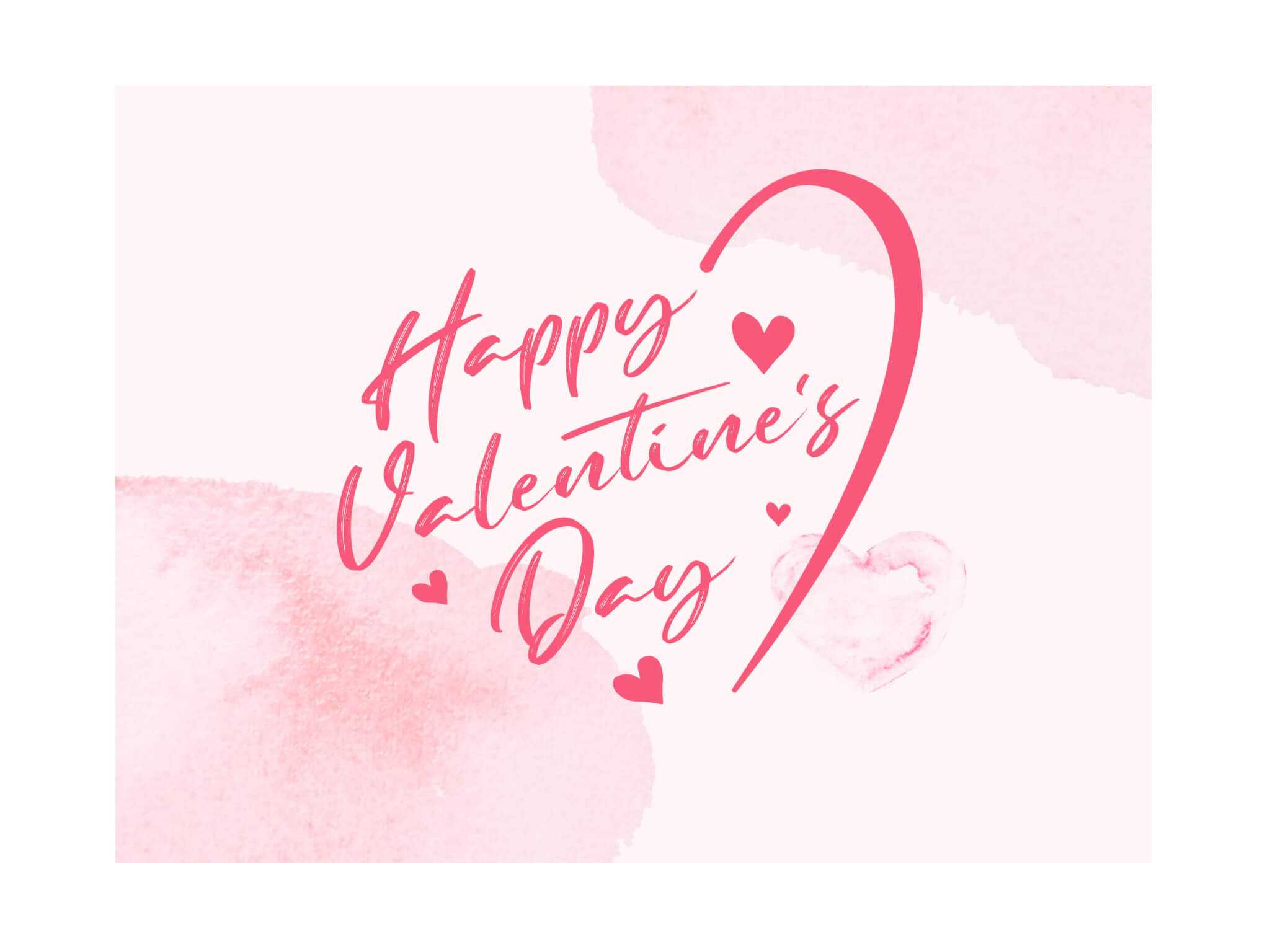 Pink Happy Valentines Day Wish background