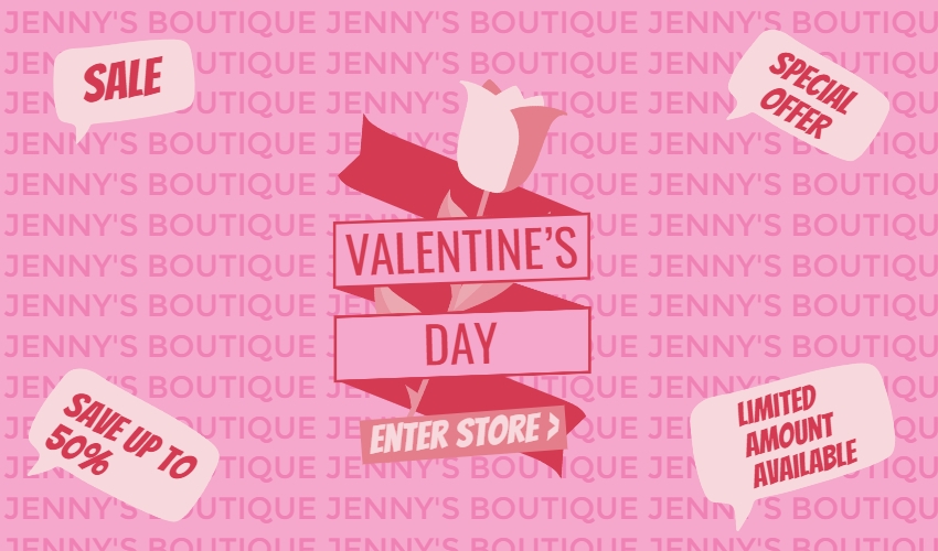Pink Valentine's Day Sales Background