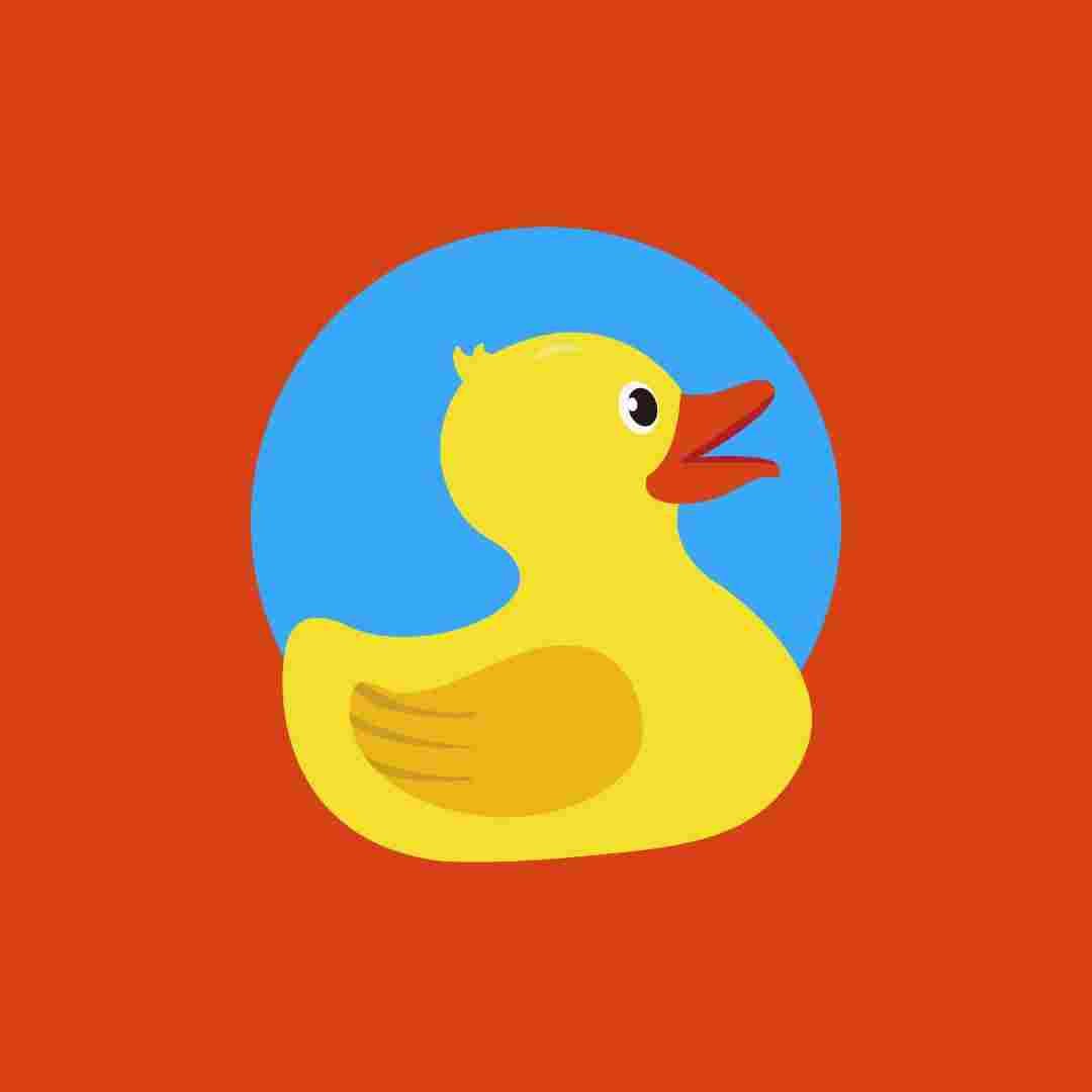 Red Cartoon Rubber Duck Cute Discord PFP