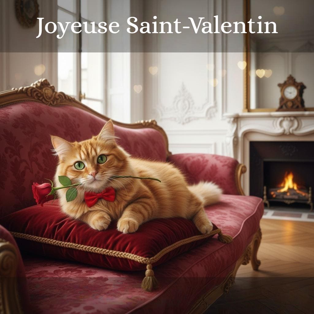 Saint-Valentin avec humour IA