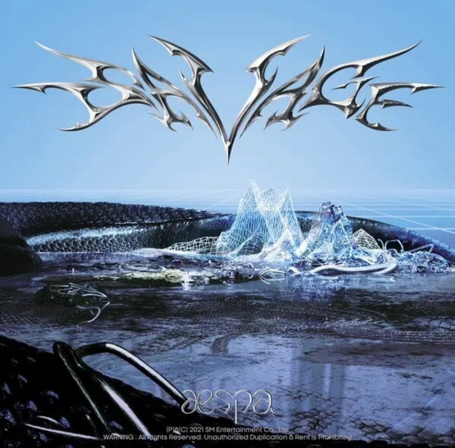 music album cover of Savage from aespa