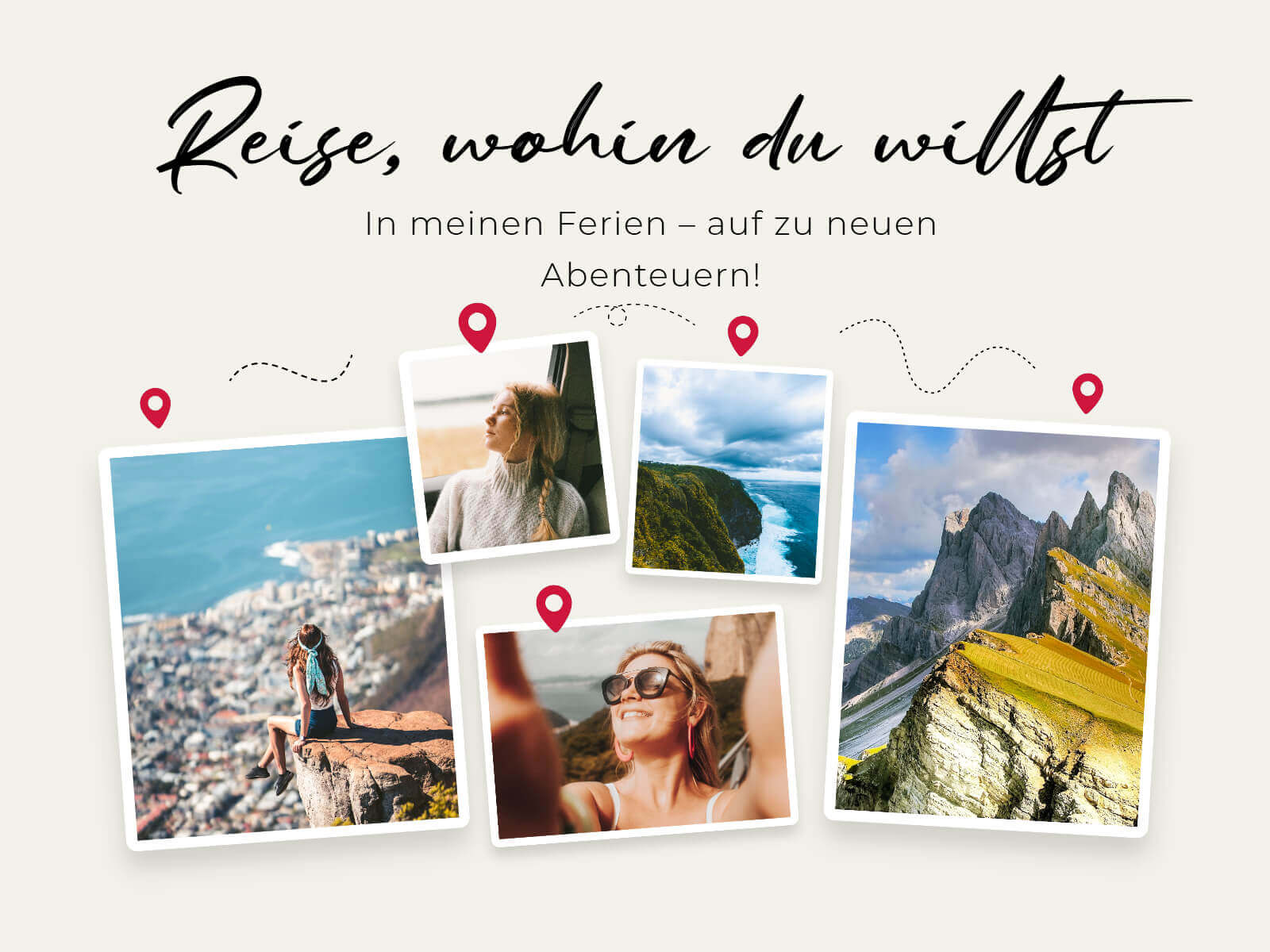 Photo Dump ueber Reise mit Fotor Fotocollagen