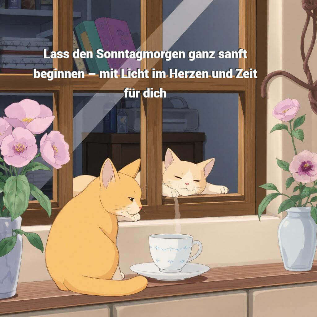 Schönen Sonntag Bild im Studio Ghibli Stil
