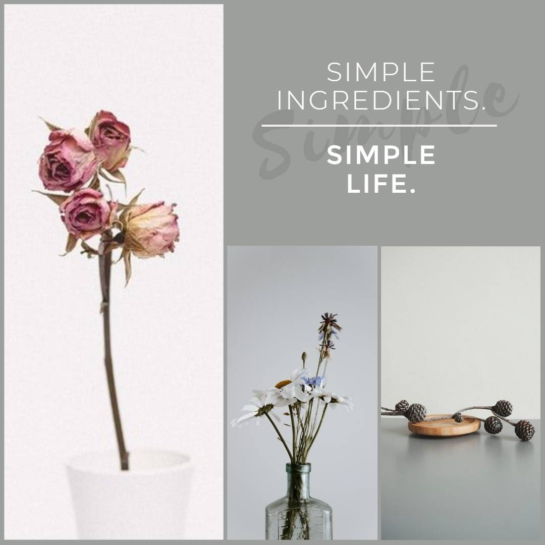 simple life post templates with flowers