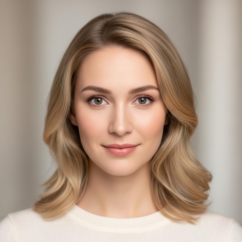 Sourcils légèrement courbés pour femme avec visage ovale