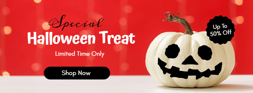 Special Halloween Treat Sale Facebook Cover Template