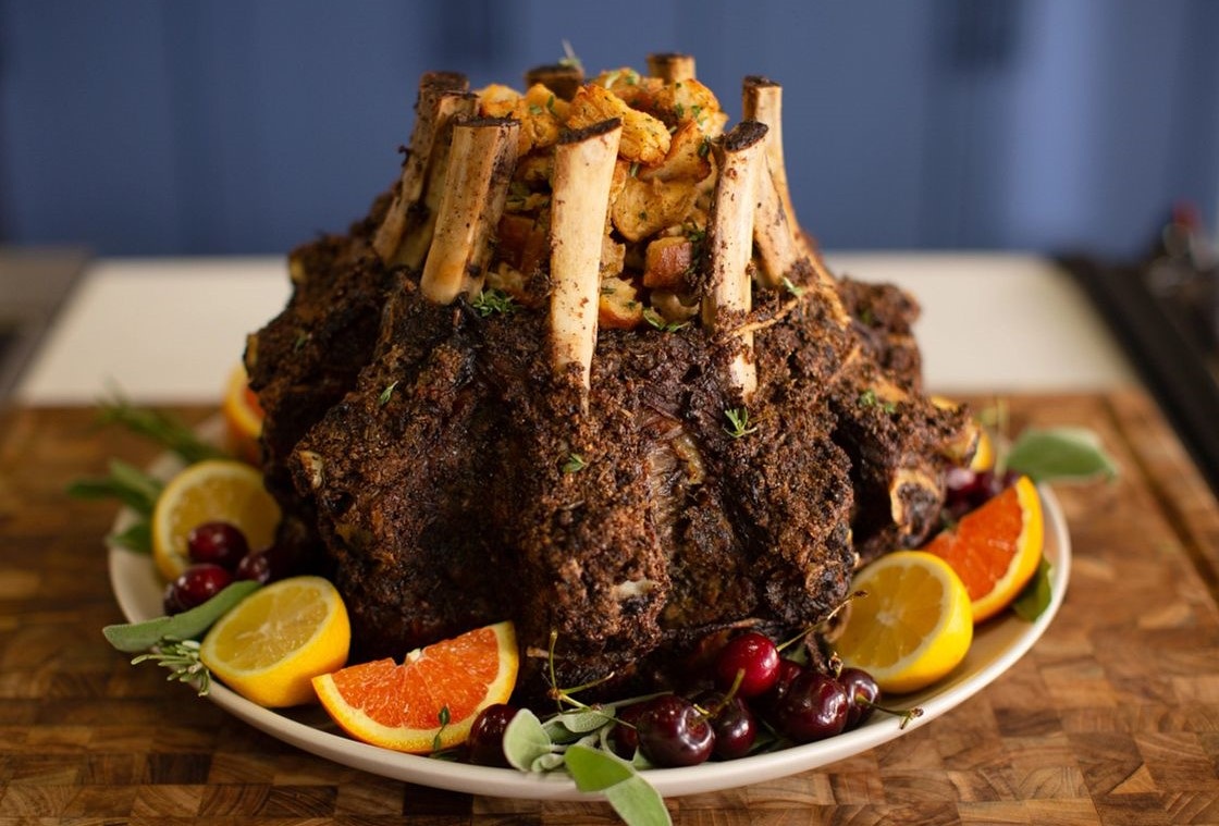 Stuffed Standing Rib Roast