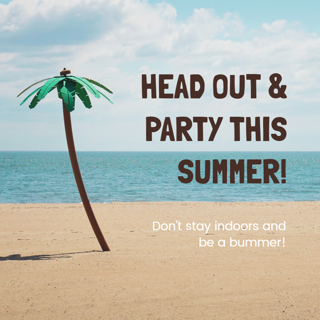 summer beach instagram post