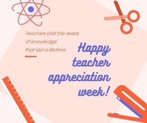 Teacher's Day Appreciation Card Facebook Post Template