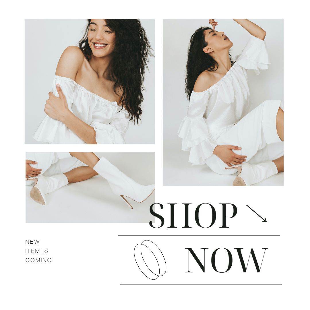 White Modern Women's Clothes Online Fashion Store