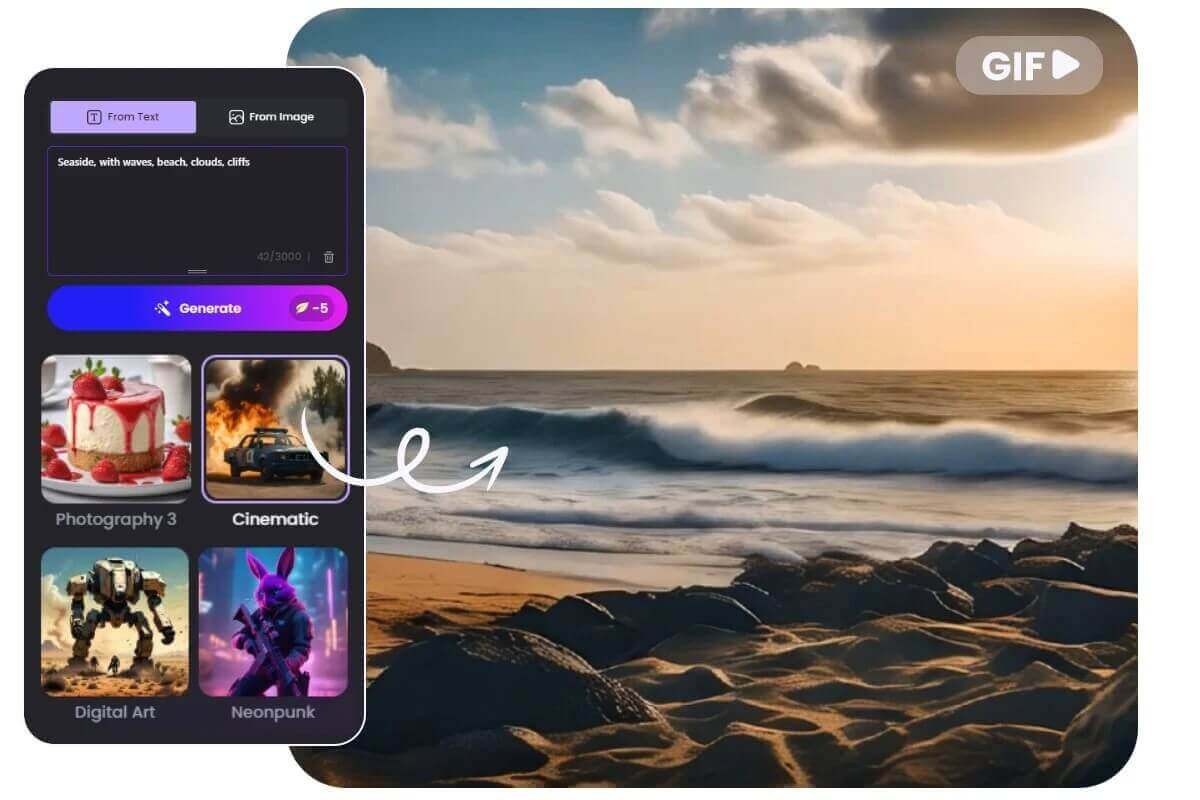 Wie kann man die Urlaubsbilder in GIFs umwandeln