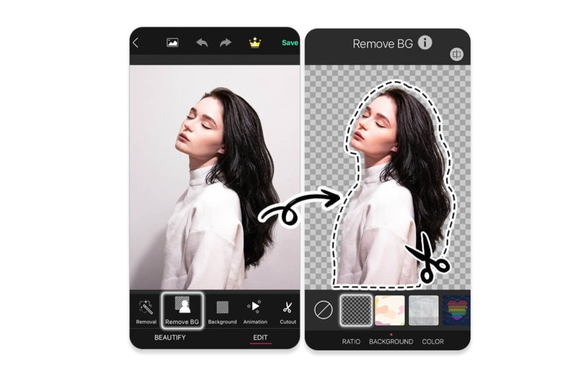 YouCam Perfect app interface