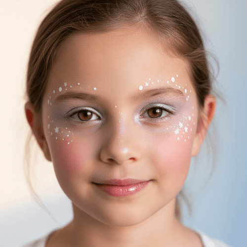 a girl with a christmas fairy look