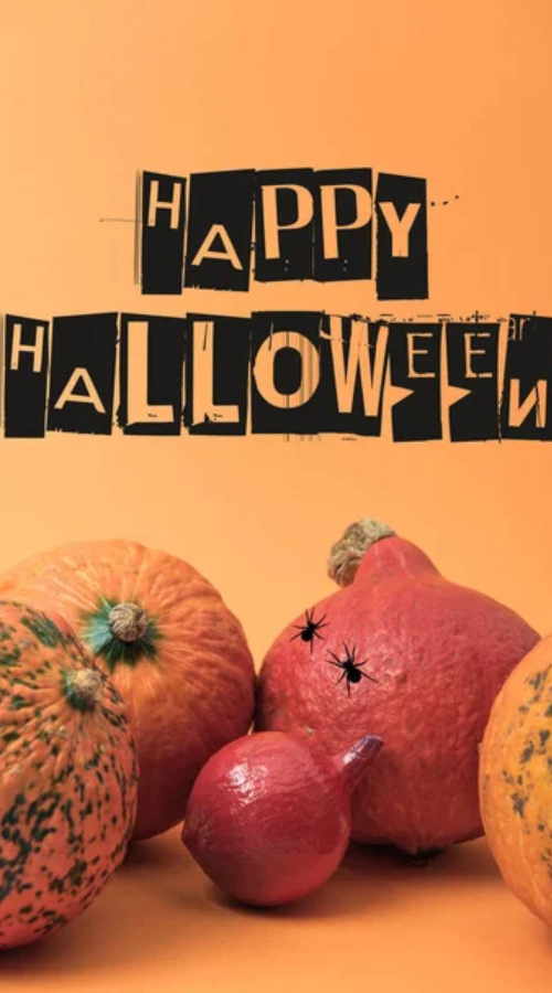 there are a group of pumpkins on the desk