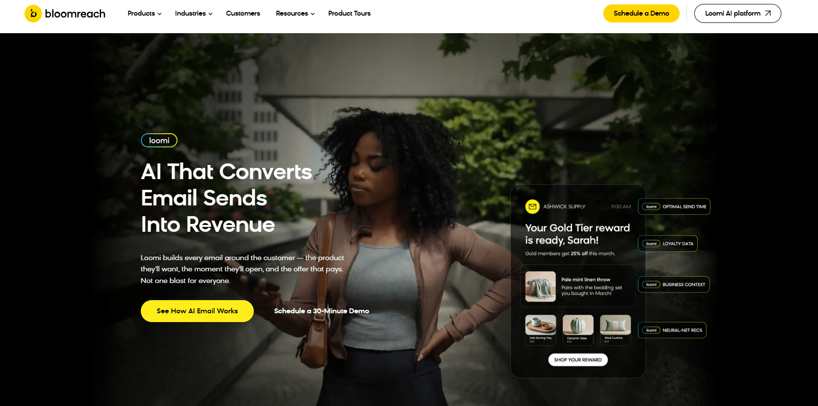 a head screenshot of bloomreach
