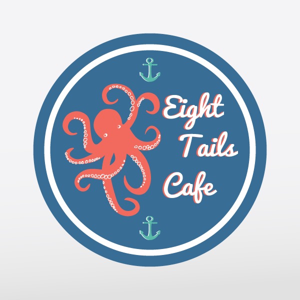 a octopus in a circle icon
