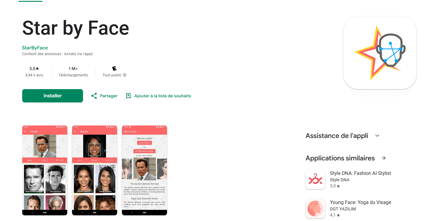 a quelle star je ressmble avec starbyface